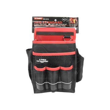 日本藤原 SK11 工具腰包 EDK-3D-RD  23 x 13 x 24cm  黑色 + 紅色  1個