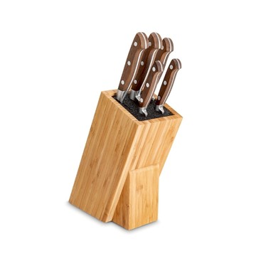 GEORGES 五件式刀座組 (木柄) 一入