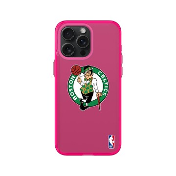iPhone 15 Pro Max Clear 粉漾桃 - NBA - Logo-波士頓塞爾提克 Boston Celtics
