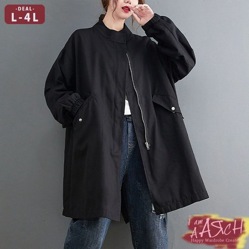 大きいサイズ レディース ファッション コート アウター ぽっちゃり おおきいサイズ あり オーバーサイズ ミリタリー調 モッズコート風 L Ll 3l 4l 秋冬 通販 Lineポイント最大0 5 Get Lineショッピング