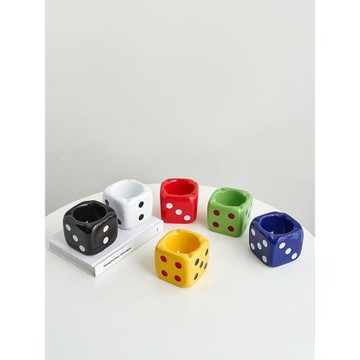 骰子煙灰缸家用客廳高級感小眾輕奢煙缸個性潮流網紅創意灰缸可愛