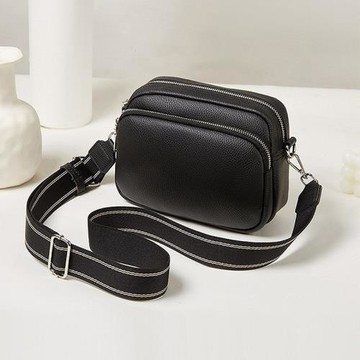 跨境外貿女包黑色多層大容量斜挎小包女士媽媽黑色錢包小方包bags