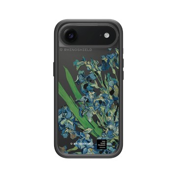 iPhone Air Mod NX -邊框背蓋組合 (相機按鈕) 黑 - Van Gogh Museum - 鳶尾花 - 透明