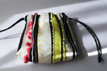 SARTO.. 手工刺繡束口袋/少量製作/工藝設計/設計師作品