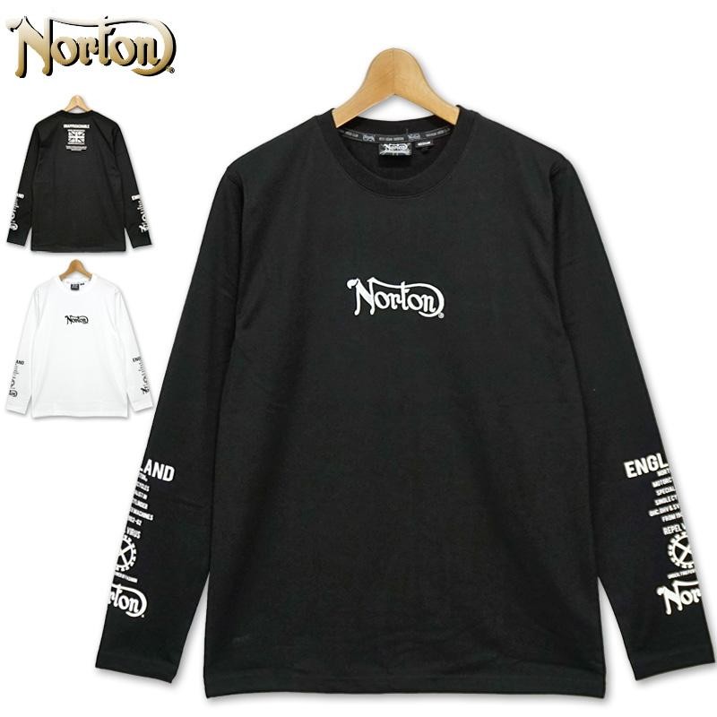 ノートン 抗ウイルス加工 クルーネック 長袖 Tシャツ 211N1100