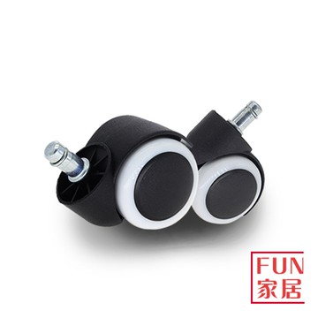 【活動輪】椅子輪 靜音防刮地板 PU輪 PA輪 辦公椅 輪 插口式 椅子零件 椅輪 輪子 固定輪 煞車輪 電腦椅輪