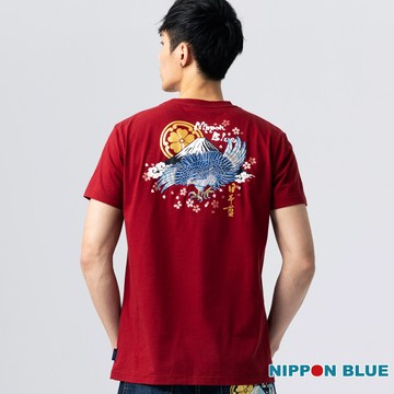 預購【26新春款↘結帳2件再88折】御獸富嶽蒼鷹短TEE - BLUE WAY 日本藍