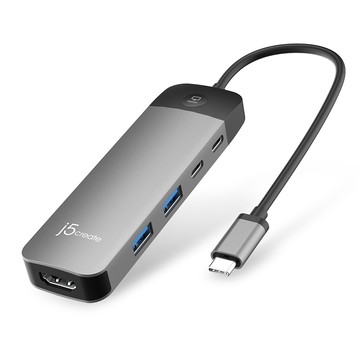 j5create 4K60螢幕熱鍵輕巧集線器–JCD3002