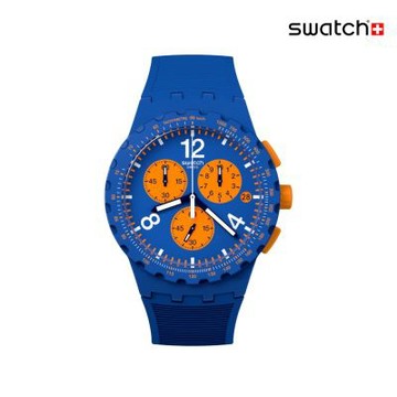 Swatch PRIMARILY BLUE 運動手錶/男錶/女錶/瑞士製造 SUSN419 (42mm)