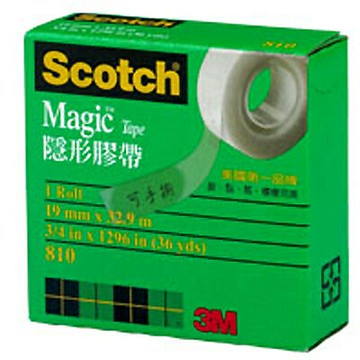【文具通】3M Scotch 隱形 膠帶 810 約19mm x 32.9m E1040005【APP滿額下單4%點數(單一帳號最高1500點)】5/31止