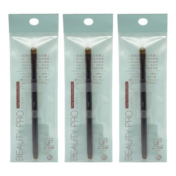 Solone 多用途雙頭彩妝刷 5123  黑色刷柄/棕色刷毛  3支