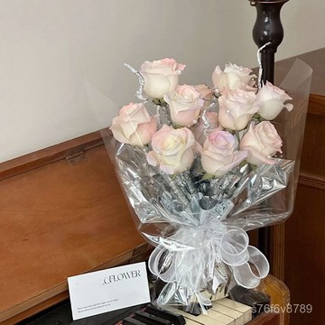 扭扭棒花束 花束diy 生日禮物 居家擺飾 手工花束 高級感人魚姬玫瑰仿真香皂花束520情人節禮物成品送女友生日禮物