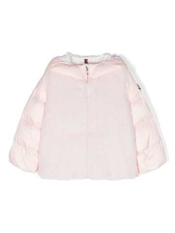 MONCLER KIDS Natas nylon and faux fur down jacket Girl