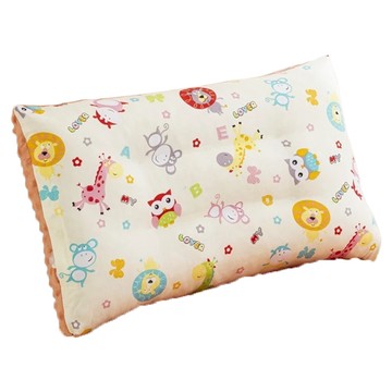 愛北鼻 拉鍊式珍珠安撫枕套  動物世界-橘荳  50x30cm  親膚透氣  多款可選  1入