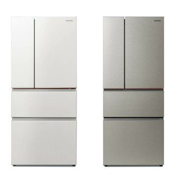 【Panasonic】500L四門日系上質系列 無邊框絲絨鋼板電冰箱   (NR-D505XV)(星礦銀/雪霧白)