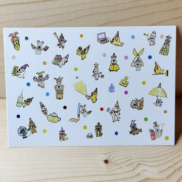 明信片/卡片/插畫卡片/生日賀卡 生日快樂每一天(六月壽星)