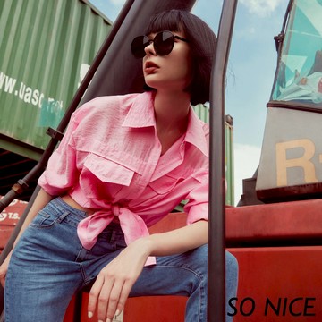 SO NICE【特惠】亮麗糖果粉色襯衫｜都會時尚女裝【58331012】
