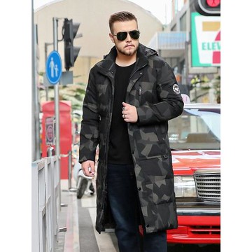 大碼羽絨服男加肥加大胖子特大碼冬裝大衣胖人肥佬長過膝400斤300