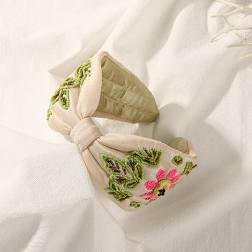 【巴黎精品】現貨+預購 髮箍布藝髮飾-手縫亮片太陽花蝴蝶結女飾品a1da60