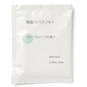 化妝保養品 MUJI 無印良品海鹽浴鹽隨身包【花香】 40g (JN9608)