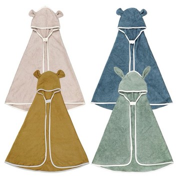 Fabelab~竹纖維連帽浴巾(0~2y)1件入 款式可選