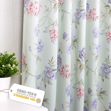 Home Desyne捷安傢飾 現貨 彩卉春漾遮光窗簾 台灣製3色2尺寸 隔熱遮光降噪織帶 英式 加厚黑絲層  DIY