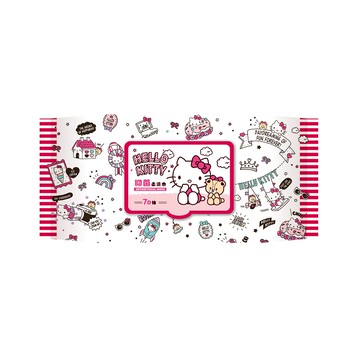 HelloKitty抑菌柔濕巾70抽