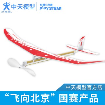 中天模型 雷鳥橡筋動力模型飛機 兒童手擲泡沫仿真飛機模型拼裝