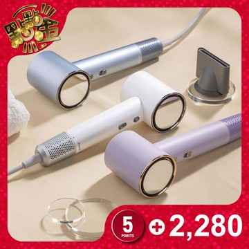 【JWAY】極速11萬轉負離子溫控吹風機 (白/藍/紫)