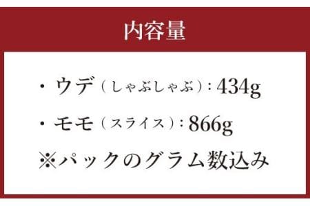 えびの純粋 黒豚お肉セット(ウデ・モモ) 1300g