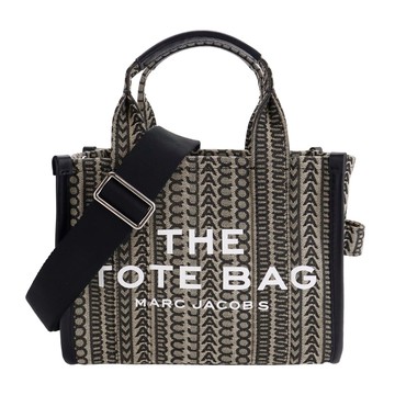 MARC JACOBS THE MONOGRAM MINI TOTE緹花兩用托特包-迷你/黑