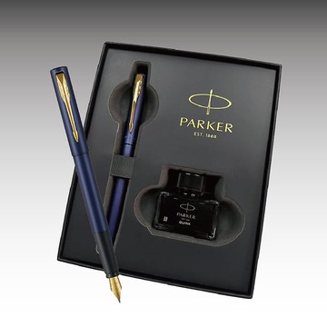 Parker 派克 新威雅XL 海軍藍墨水禮盒組  免費刻字