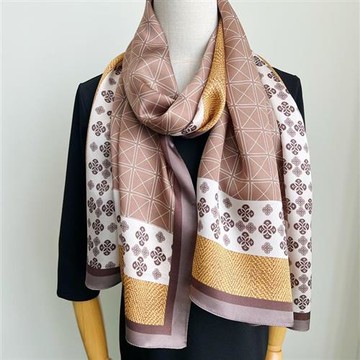【巴黎精品】真絲絲巾蠶絲領巾-米字拼色披肩女絲巾2色a1af101