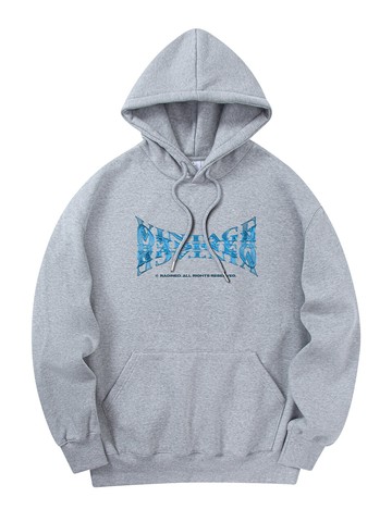 Vintage Wide Logo Hoodie (Gray)