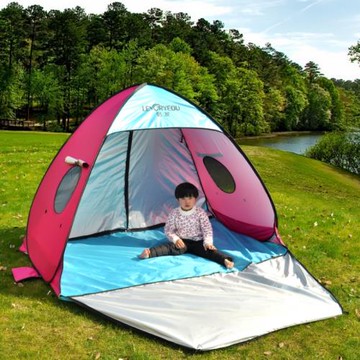 兒童春游沙灘防曬小帳篷戶外便攜式折疊速開簡易海邊遮陽露營野餐