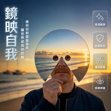 台灣出貨✨ MIRROR MASK 镜像面具 超現實藝術 穿戴式面具 Freddie Yauner 藝術表演道具