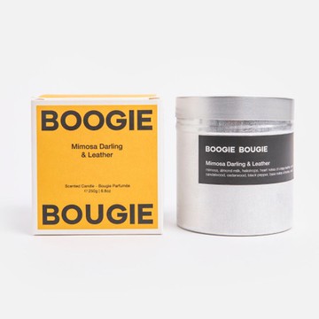 BOOGIE BOUGIE香氛蠟燭250g 含羞草與皮革