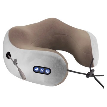 KOKOYI U型多功能肩頸按摩器  棕色，粉色  揉捏震動加熱款