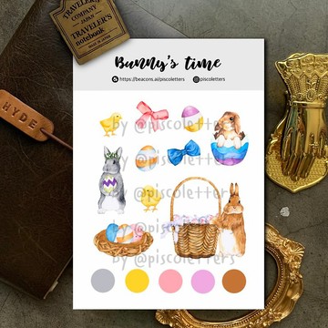 Bunny Time 貼紙組