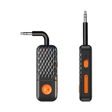 藍牙免持配件 Clix T90 3.5mm藍牙音頻接收器 藍牙5.4車載飛機AUX無線適配器 音響電腦電視耳機車用MP3發射器 免持通話