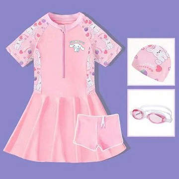 兒童泳衣 小朋友游泳兒童泳衣女童2025新款小女孩小童中大童分體裙式防曬速幹游泳套裝