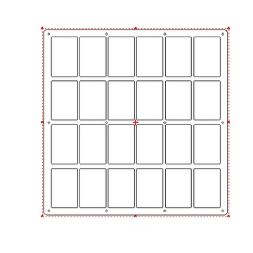 台灣出貨-客製化 24宮格卡磚 6*4宮格 麥當勞獵人 專用卡磚 亞克力展示架 3寸小卡收納相框 明星小卡收納展示架