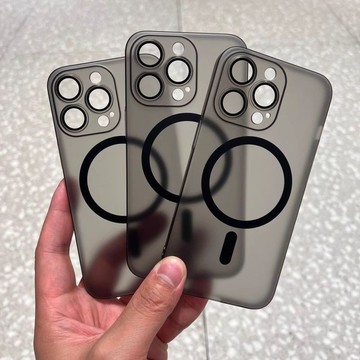 超薄pc硬殼蘋果16pm磁吸磨砂適用蘋果15/14手機殼13簡約iPhone12P防摔保護殼
