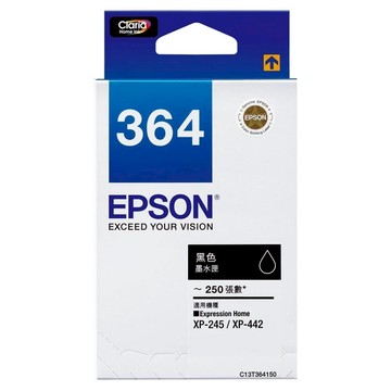 EPSON NO.364 原廠墨水匣 T364150  黑色  1個