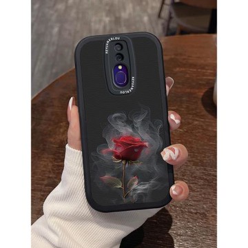 煙霧玫瑰適用oppoa9手機殼新款a11x復古ins風a8軟硅膠a7x保護套a11s全包OPPO防摔a9x高級a5掛繩a5s情侶女外殼