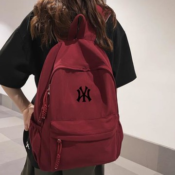 新款書包男日系初中女生高中生大容量ASUNY聯名雙肩背包簡約純色