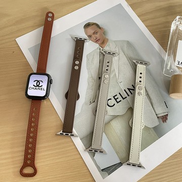 雙釘顯瘦細款 適用 Apple Watch 11 10 9 8 SE 7 6 5 蘋果錶帶 45mm 42mm 46mm