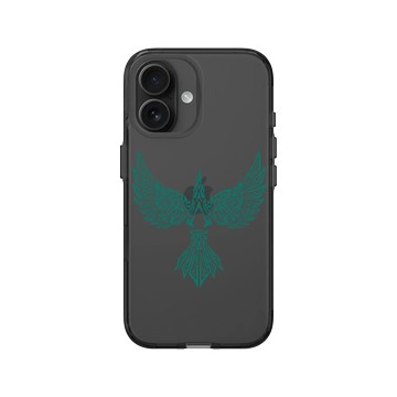 iPhone 16 Clear (相機按鈕) 酷墨灰 - Assassin's Creed - Valhalla - Raven