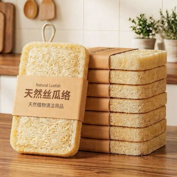 ✨臺灣出貨✨優勤天然絲瓜絡洗碗百潔布廚房專用絲瓜瓤洗碗海綿擦刷鍋刷碗神器