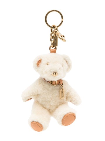 Coach - teddy bear bag charm - women - PVC - One Size - Neutrals